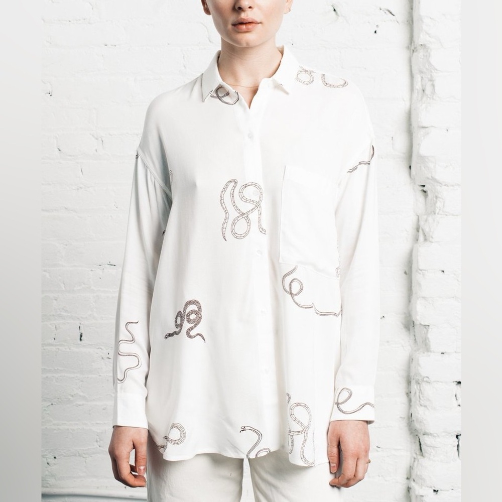 Paloma Wool Serengeti Shirt in Cobra Print